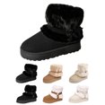 thumbnail image 1 of Women's Snow Boots Winter Fur Lined Ankle Boots Pull On Comfortable Walking Shoes Outdoor Cold Snowy Warm Winter Thick-Soled Boots, 1 of 7