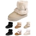 thumbnail image 1 of Women's Snow Boots Winter Fur Lined Ankle Boots Pull On Comfortable Walking Shoes Outdoor Cold Snowy Warm Winter Thick-Soled Boots, 1 of 9