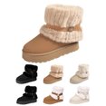 thumbnail image 1 of Women's Snow Boots Winter Fur Lined Ankle Boots Pull On Comfortable Walking Shoes Outdoor Cold Snowy Warm Winter Thick-Soled Boots, 1 of 9