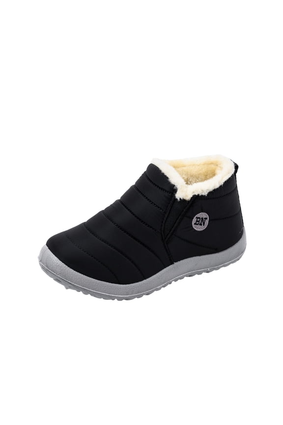 Women's Snow Boots Winter Warm Water Velvet Short Flat Footwear for Cold Weather Outdoor Activities