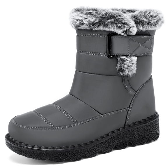 Women's Snow Boots Winter Waterproof Fur Lined Anti-Slip Ankle Booties Outdoor Comfortable Warm Women Snow Boot