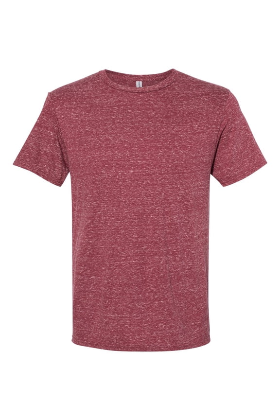 Women's Snow Heather Jersey V-Neck T-Shirt , Maroon , medium