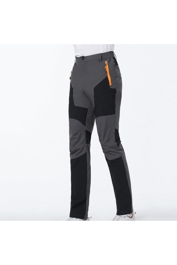 Women's Snow Pants Waterproof Winter Fleece Lined Pants Mens Camping Skiing Ice Fishing Hiking Pants