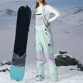 thumbnail image 1 of Women's Snow Pants Women's Matching Color Matching Windproof and waterproof Warm and breathable Ski Pants Windproof Warm Breathable Ski Pants, 1 of 5
