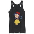 thumbnail image 1 of Women's Snow White and the Seven Dwarfs Cartoon Song Racerback Tank Top Black Heather X Large, 1 of 3