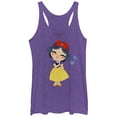 thumbnail image 1 of Women's Snow White and the Seven Dwarfs Cartoon Song Racerback Tank Top Purple Heather Small, 1 of 3