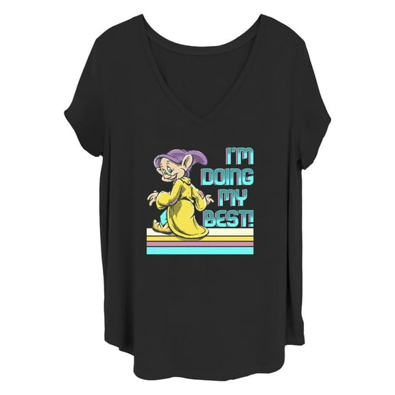 Women's Snow White and the Seven Dwarfs Dopey I'm Doing My Best Graphic T-Shirt