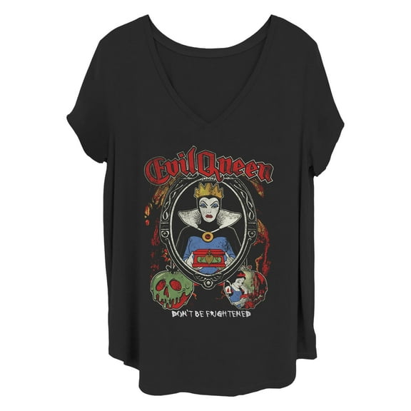 Women's Snow White and the Seven Dwarfs Evil Queen Frighten Graphic T-Shirt