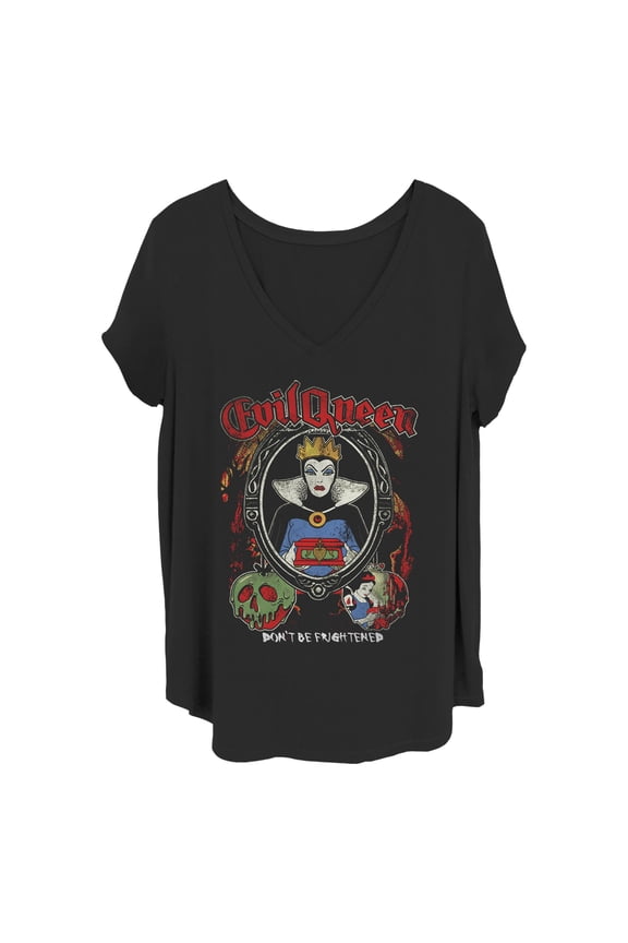 Women's Snow White and the Seven Dwarfs Evil Queen Frighten Graphic T-Shirt