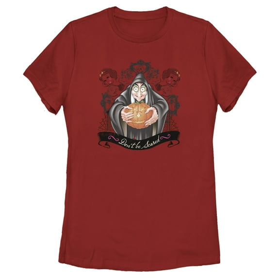 Women's Snow White and the Seven Dwarfs Evil Queen Pumpkin Graphic Tee Red X Large