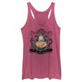 thumbnail image 1 of Women's Snow White and the Seven Dwarfs Evil Queen Pumpkin Racerback Tank Top Pink Heather Large, 1 of 4