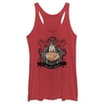 thumbnail image 1 of Women's Snow White and the Seven Dwarfs Evil Queen Pumpkin Racerback Tank Top Red Heather 2X Large, 1 of 4