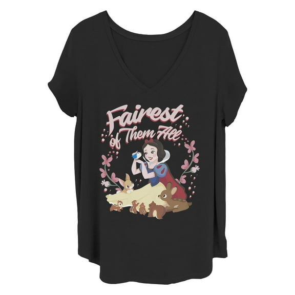 Women's Snow White and the Seven Dwarfs Fairest Princess  Graphic T-Shirt