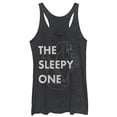 thumbnail image 1 of Women's Snow White and the Seven Dwarfs Sleepy One  Racerback Tank Top Black Heather Medium, 1 of 3