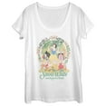 thumbnail image 1 of Women's Snow White and the Seven Dwarfs Wreath  Scoop Neck White Large, 1 of 3