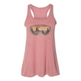 thumbnail image 1 of "Women's Snowboarding Tank Top, Snowboard Goggles, Racerback, Soft Bella Canvas, Snowboard Shirt, Gift For Her, Skiing Apparel, Snow Goggles, Mauve Marble, LARGE", 1 of 1