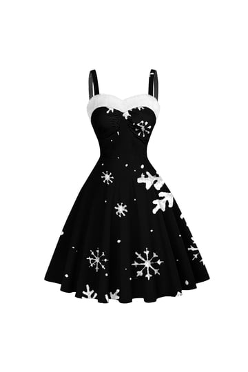christmas fit and flare dress fit and flare dress holiday Houndstooth Fit & Flare Christmas Holiday Mini Dress