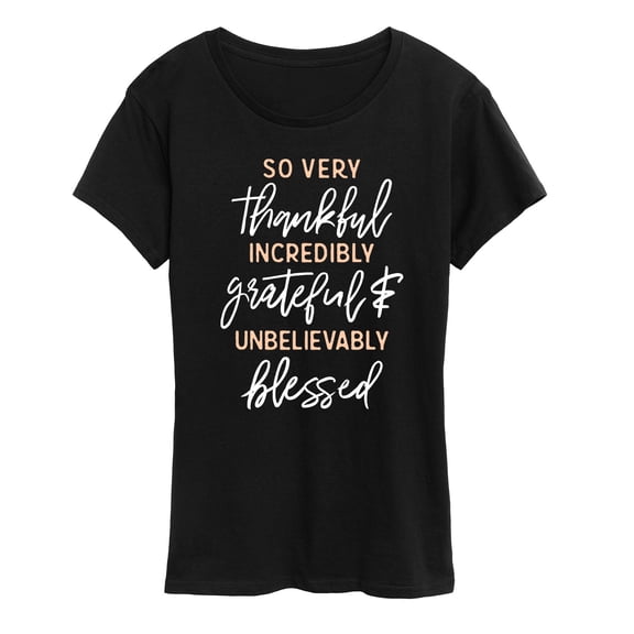 Instant Message - So Very Thankful - Women's Short Sleeve Graphic T-shirt