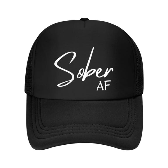 Women's Sober AF, We Do Recover, Recovery, Sober Anniversary Baseball Cap