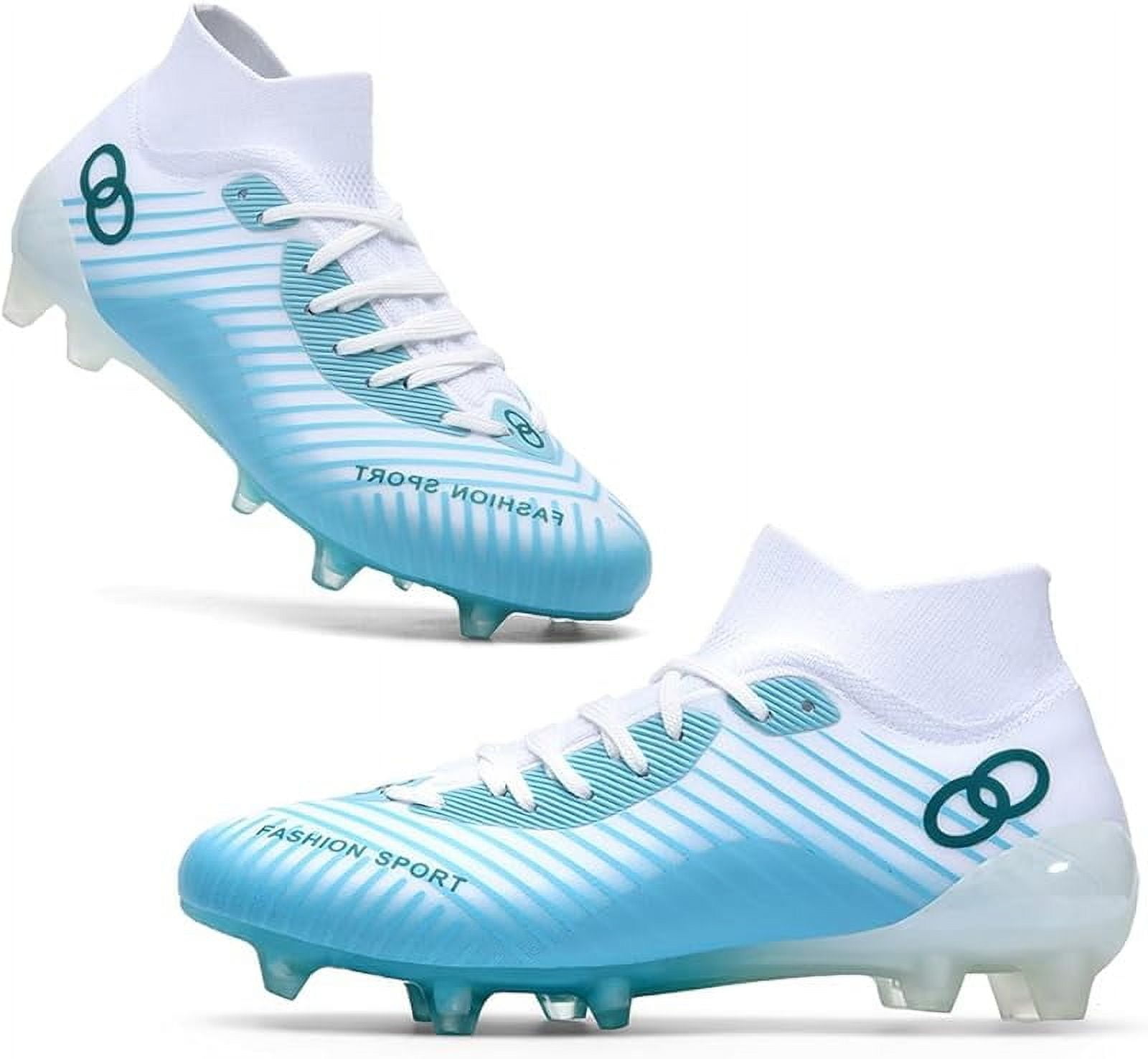 Women's Soccer Cleats for Training High Top AG Soccer Shoes Mens Athletic Futsal Shoes for Outdoor Indoor