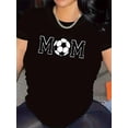 thumbnail image 1 of Women's Soccer Mom Graphic T-Shirt - Funny Sports Mother's Day Gift - Casual Athletic Short Sleeve Black Tee - Retro Soccer Fan Apparel for Women, 1 of 6