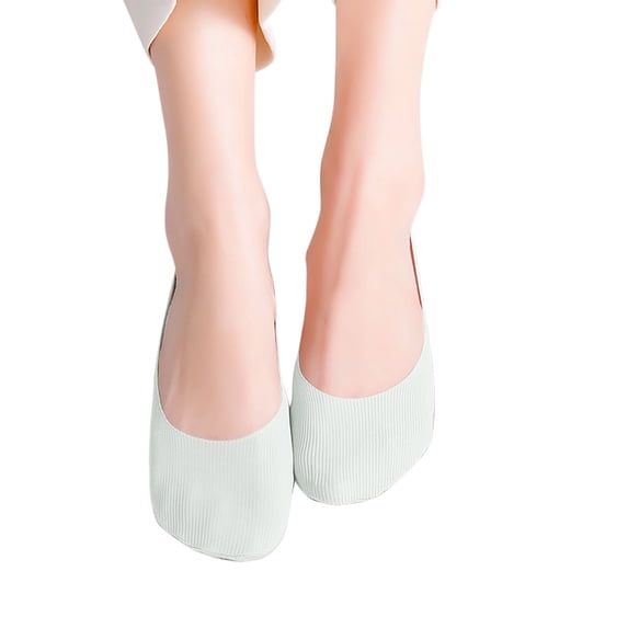 Women's Socks 1 Pair Ballerina Solid Non-Slip Lace Splice No Show