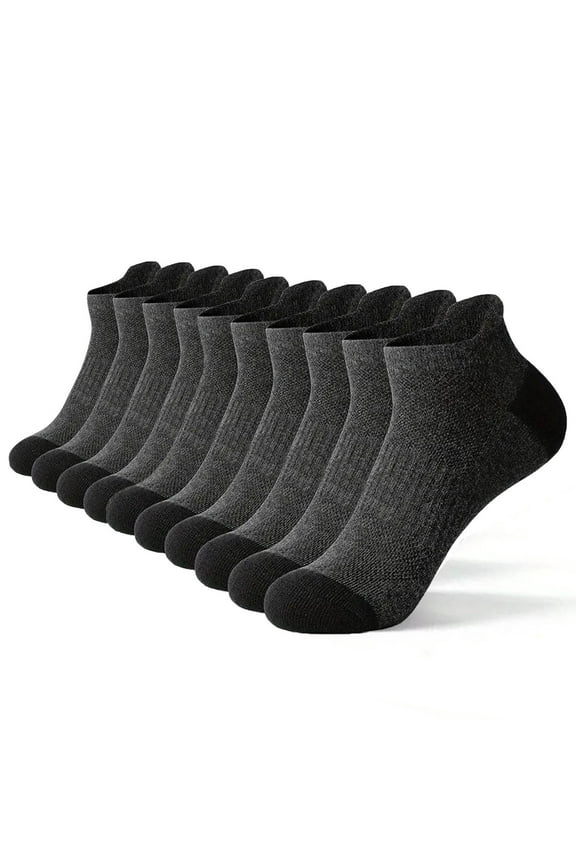 Women’s Socks 5pc Mens Ankle Socks Cotton Quarter Thin Ankle High Mini Crew Socks for Casual Sports Womens Socks Knee High Gray S