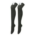 thumbnail image 1 of Women's Socks Casual Long Bowknot Pure Color Thigh High Over The Knee Festival Christmas Breathable Socks for Women, 1 of 3