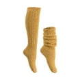 thumbnail image 1 of Women's Socks Casual Thick Winter Extra Thick And Moon Autumn And Winter Warm Home Stockings Breathable Womens Crew Socks Yellow, 1 of 2