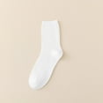 thumbnail image 1 of Women's Socks Cotton Socks Solid Color Socks Mid Tube Socks White Black Cotton Socks Sport Sock Unisex, 1 of 5