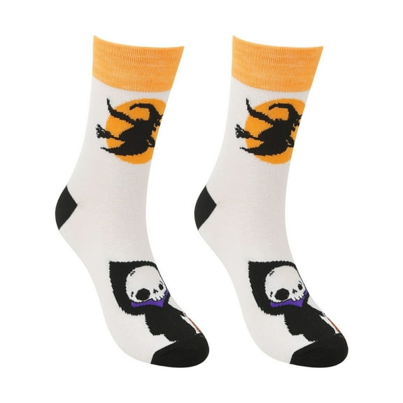 Women's Socks Halloween Pumpkin Novelty Print Crew Socks Mid Calf Length Casual Party Fall Fall Socks Women
