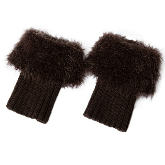 Women's Socks Leg Warmers Knitted Wool Like Boots Woolen Leg Warmers Short Flanges Solid Color Yarn Hosiery, Women's Accessories Socks