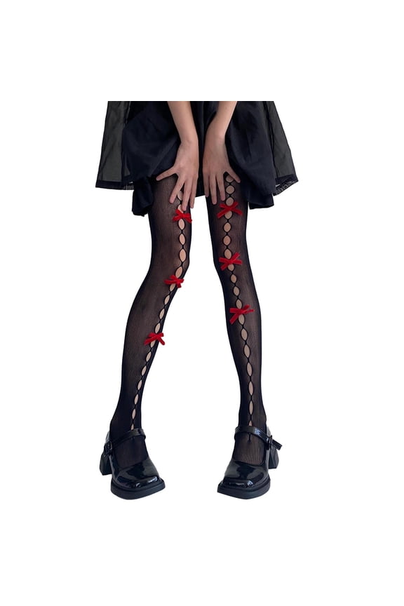 Women's Socks Lolita Bows Mesh Gothic Halloween Stockings