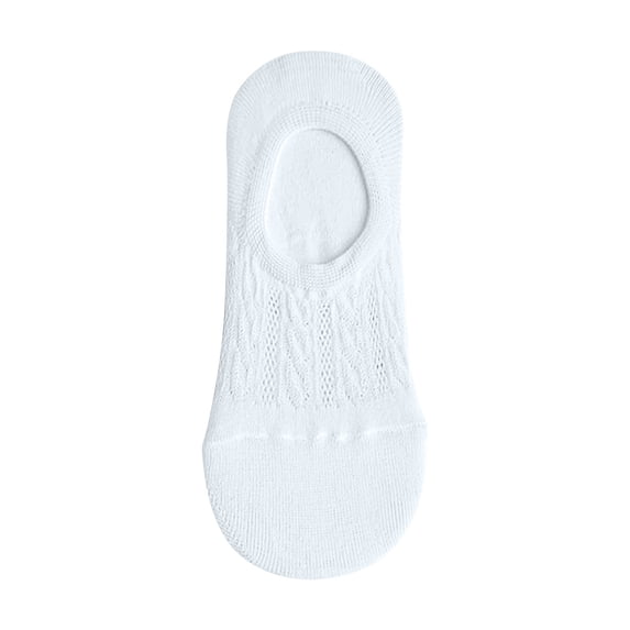 Womens Socks No Show Cotton Mesh Ventilated Non Slip Low Cut