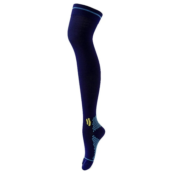 Women's Socks - Performance Over The Knee Sports Socks for Men and Women Muscle Support Leg Warmers Compression Athletic Gear,Navy