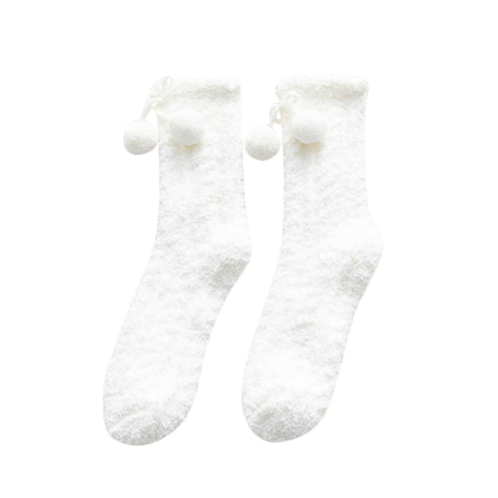 Women's Socks Winter Warm Fuzzy Slipper Soft Fuzzy Sleeping Fuzzy ...