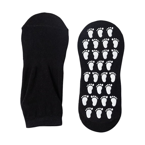 Women's Socks - Women's Non- Grip Socks for Yoga Dance and Indoor Home Use Comfortable Breathable Workout Socks,Black