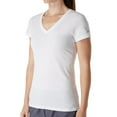 thumbnail image 1 of Women's Soffe 240V Juniors Short Sleeve V-Neck Tissue Tee (White M), 1 of 1