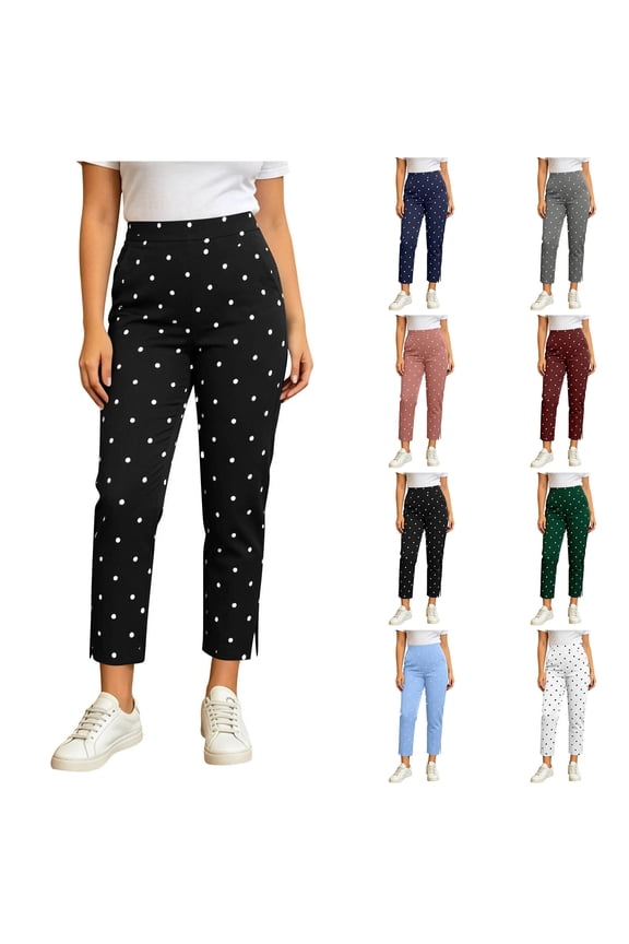 Women's Soft Blend Stretchy Yoga Pants, Mid Elastic Waist Slim Fit, Pockets, Casual Lounge Athletic Gym Fitness, Trousers for Women | UKHCCC,Army Green L