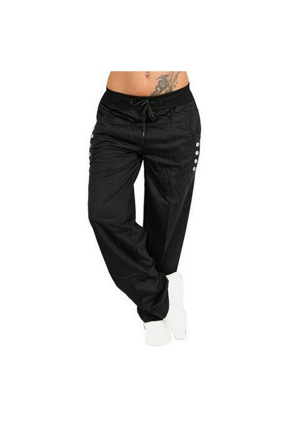 Women's Soft Cargo Yoga Pants Lightweight Athletic Casual Loose Fit Pockets Yoga Pant High Waist Wide Leg Sweat Pants