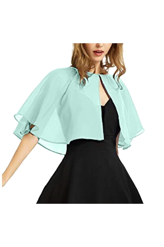 Women's Soft Chiffon Shawl Wraps For Evening Dress Wedding Cape Flapper Cover Up Dress Vest for Women Elegant Overcoats for Ladies Shawl with Sleeves for Women Shawl for Dresses Blanket Dresses for