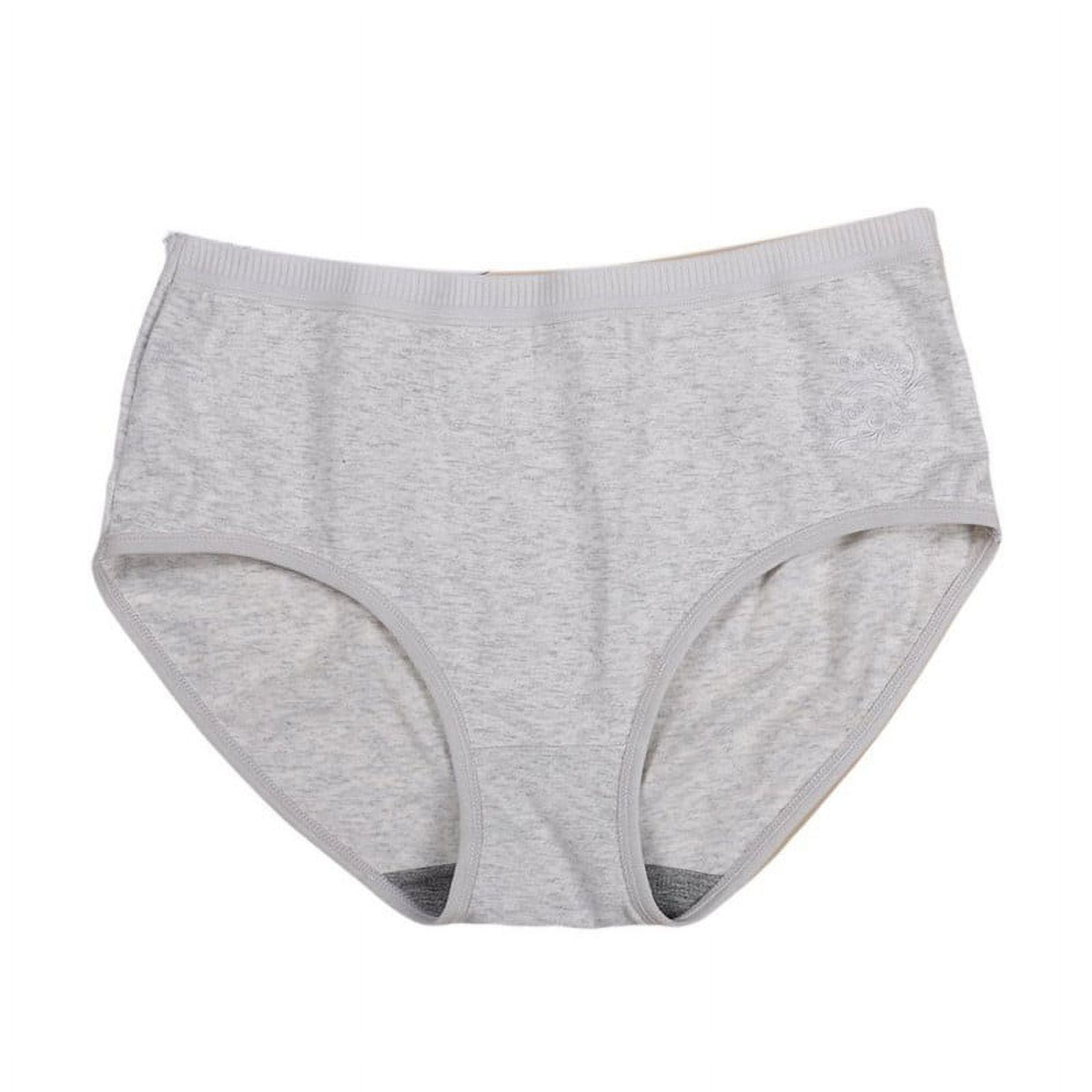 Women's Soft Comfortable Briefs Moisture Wicking Mid Waist Panties Underwear