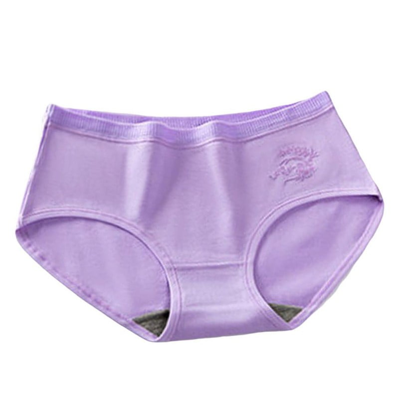Women's Soft Comfortable Briefs Moisture Wicking Mid Waist Panties