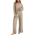 thumbnail image 1 of Women's Soft, Comfortable Knit Pajama Set, Apricot, 1 of 5