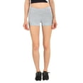 thumbnail image 1 of Women's Soft Cotton 12 Inch Outseam Shorts, Heather Grey-2XL, 1 Pack, 1 of 2