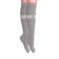 thumbnail image 1 of Women's Soft Cotton Knee High Socks with Lace Trim - Fashion Knit Socks (1 Pair), 1 of 4