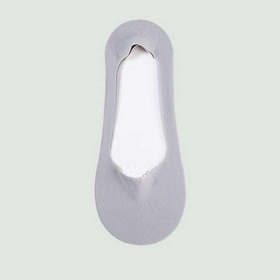 Women's Soft Crew Socks New Women's Thin Seamless Socks in Summer Mesh Breathable Bottom Can't Slip off with Short Socks Style B-117 Gray One Size