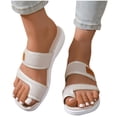 thumbnail image 1 of Women’s Soft Curly Full Slippers Fashion Women Casual Round Head Slippers Comfy Beach Casual Shoes, 1 of 9