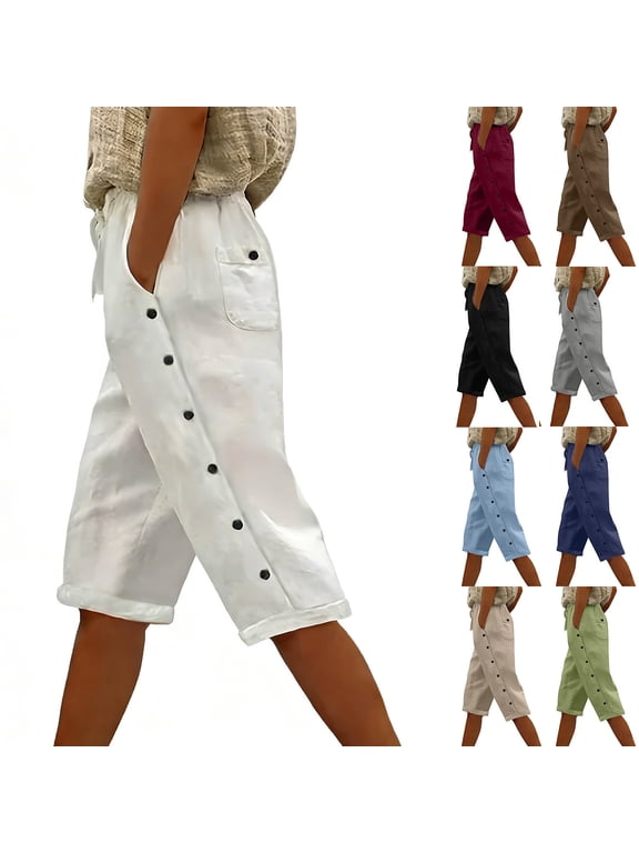 Women's Soft Fabric Casual Drawstring Shorts, Elastic Waist with Functional Side Pockets, High Waist Tummy Control, Versatile for Daily Errands, Weekend Travel, Summer | TruBelle,Coffee M