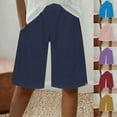 thumbnail image 1 of Women's Soft Fabric Casual Shorts, Mid Rise Relaxed Fit with Elastic Waist, Perfect for Summer Outings, Beach Days, or Daily Errands, Versatile | CSEONE,Wine S, 1 of 9